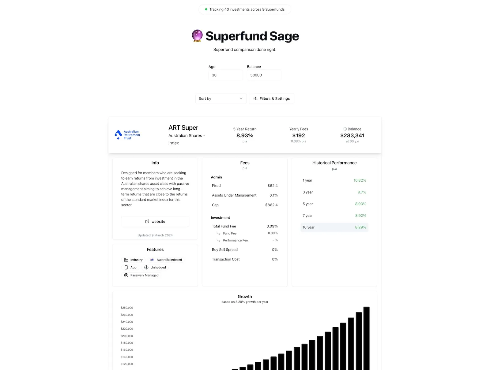 superfund sage website